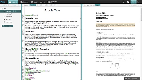 Peerj Partners With Overleaf Now Latex Submissions Can Be As Easy As 3051