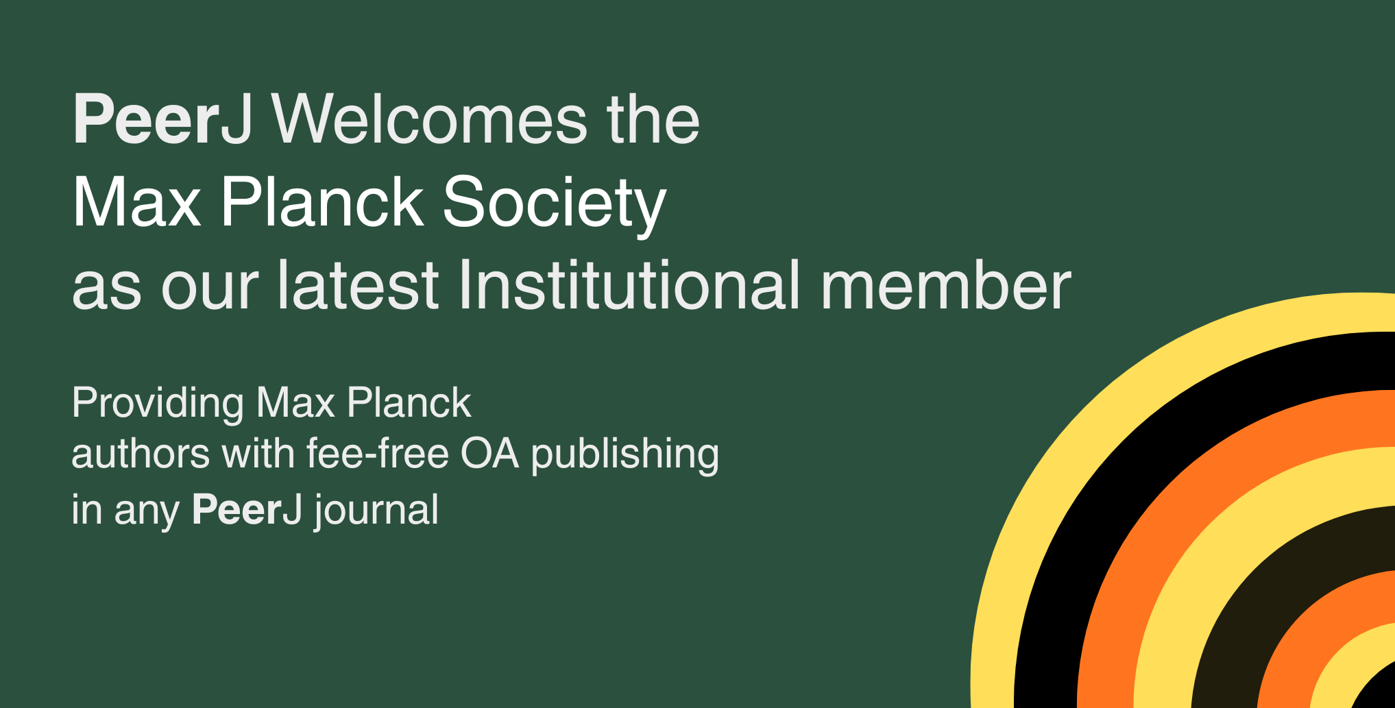 Max Planck Society Becomes a PeerJ Annual Institutional Member