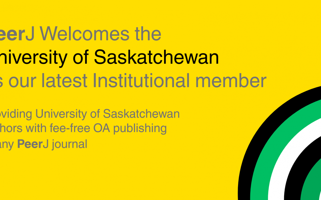 University of Saskatchewan Becomes a PeerJ Annual Institutional Member