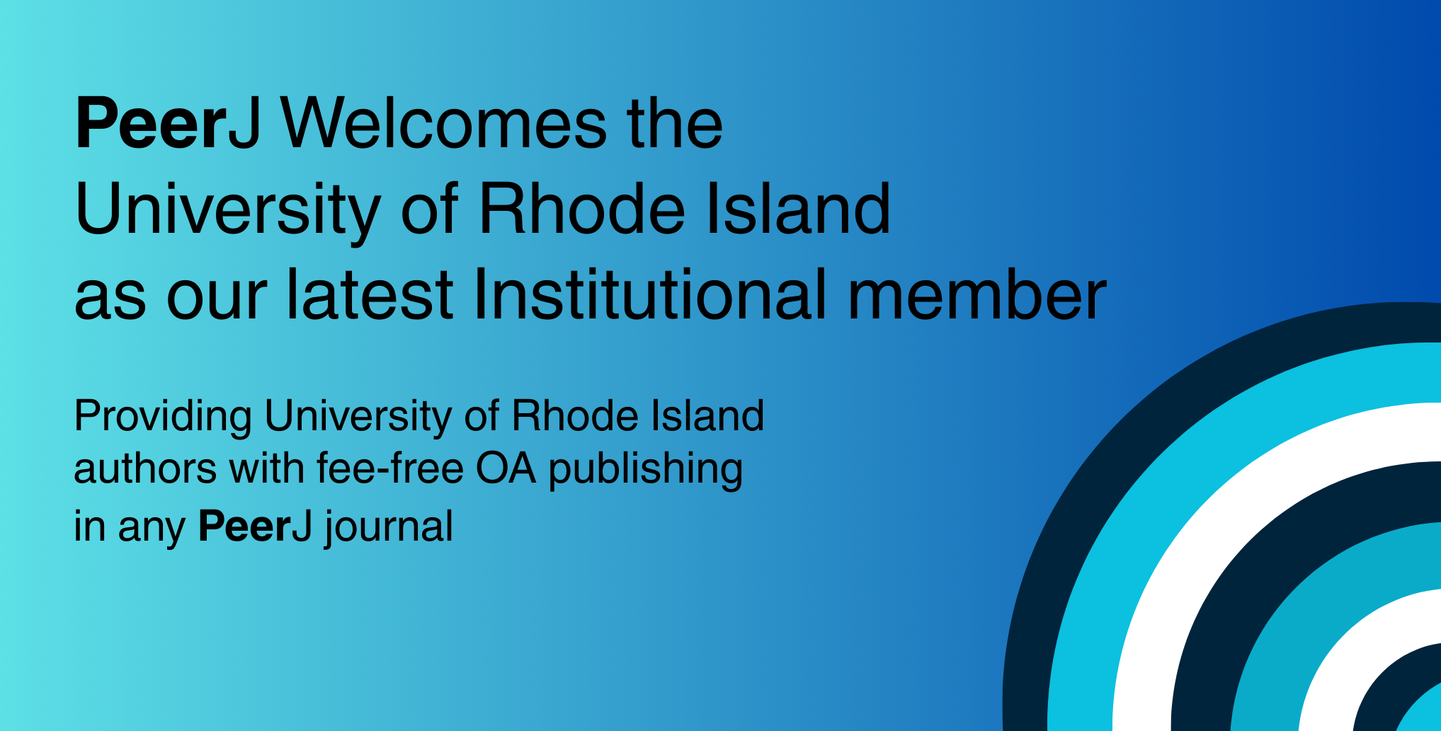 University of Rhode Island Becomes a PeerJ Annual Institutional Member